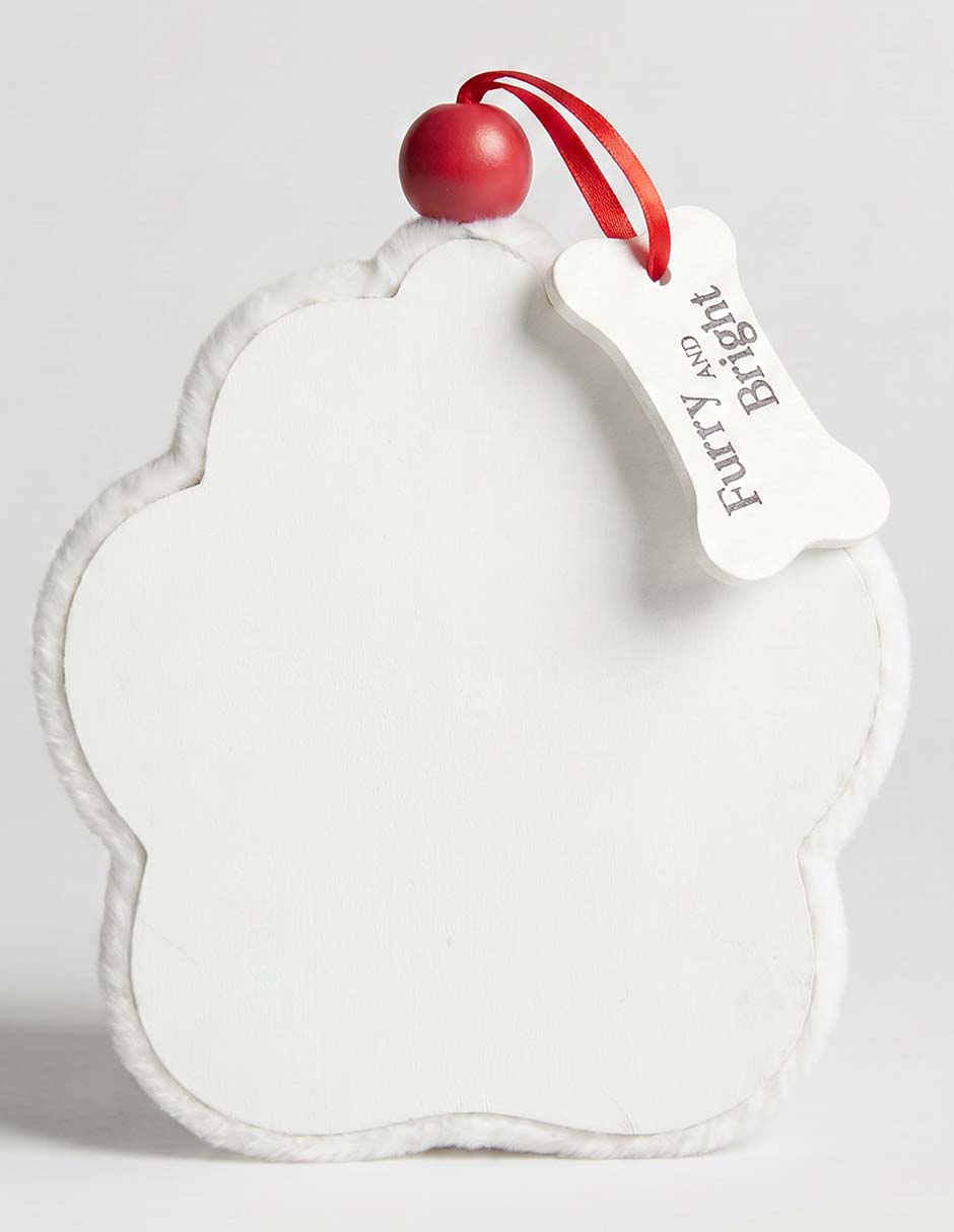 Ornamento navideño huella 3