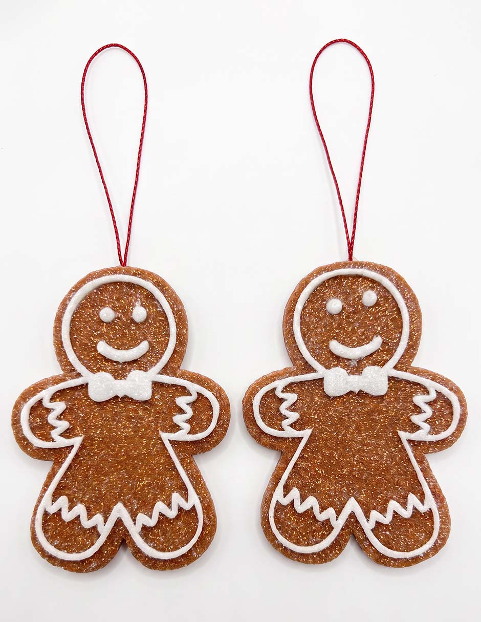 Set de ornamentos galleta de jengibre