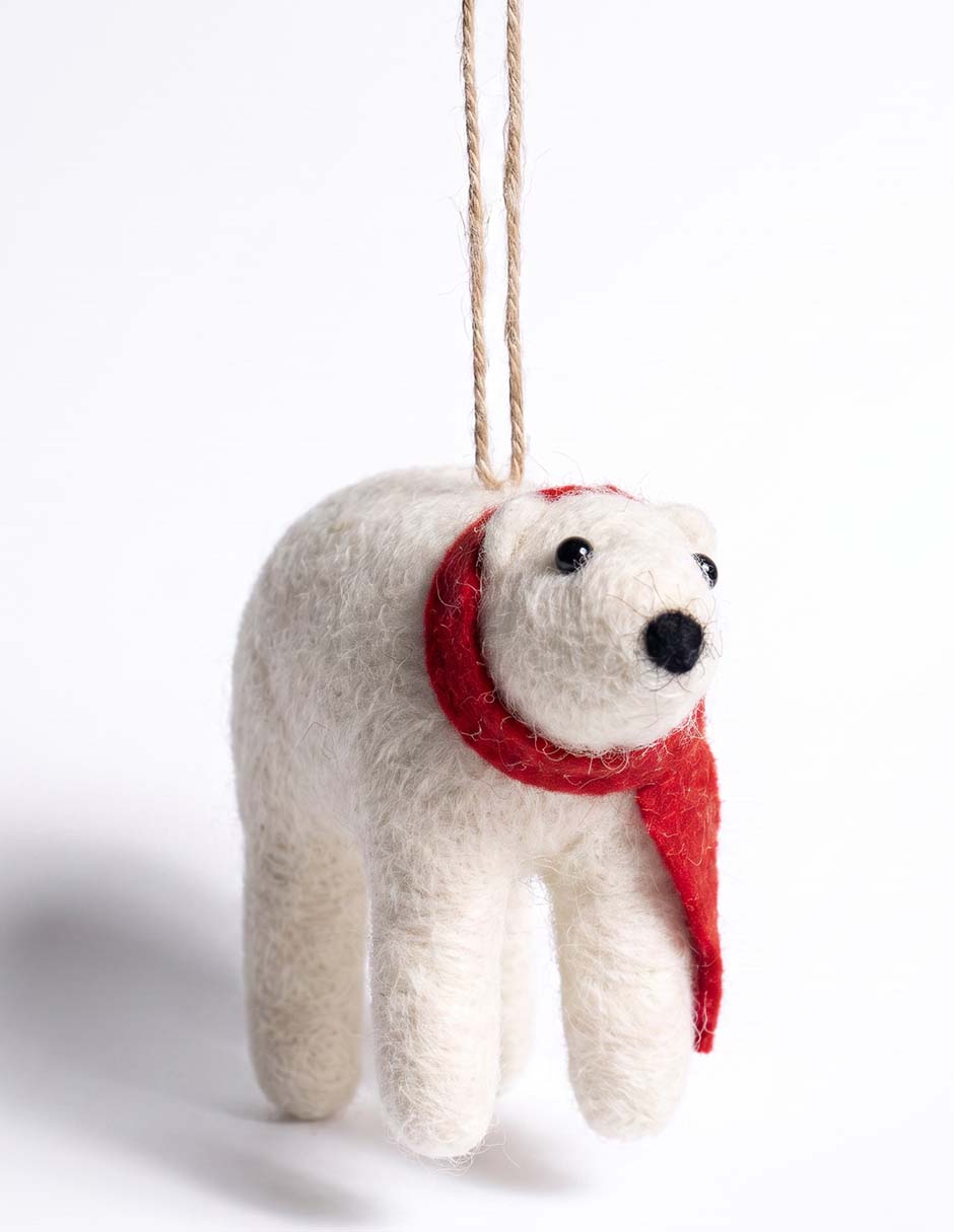 Ornamento Navidad oso 2