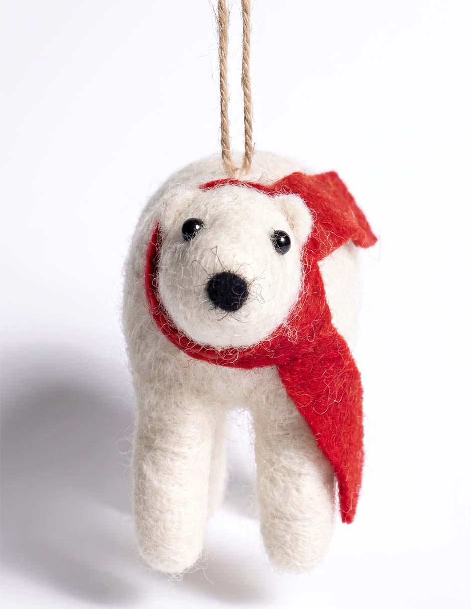 Ornamento navideño oso