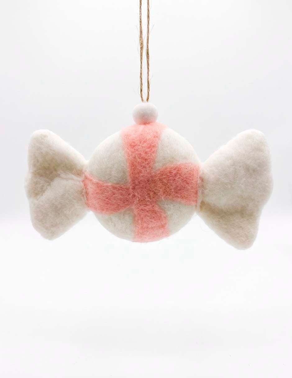 Ornamento navideño caramelo