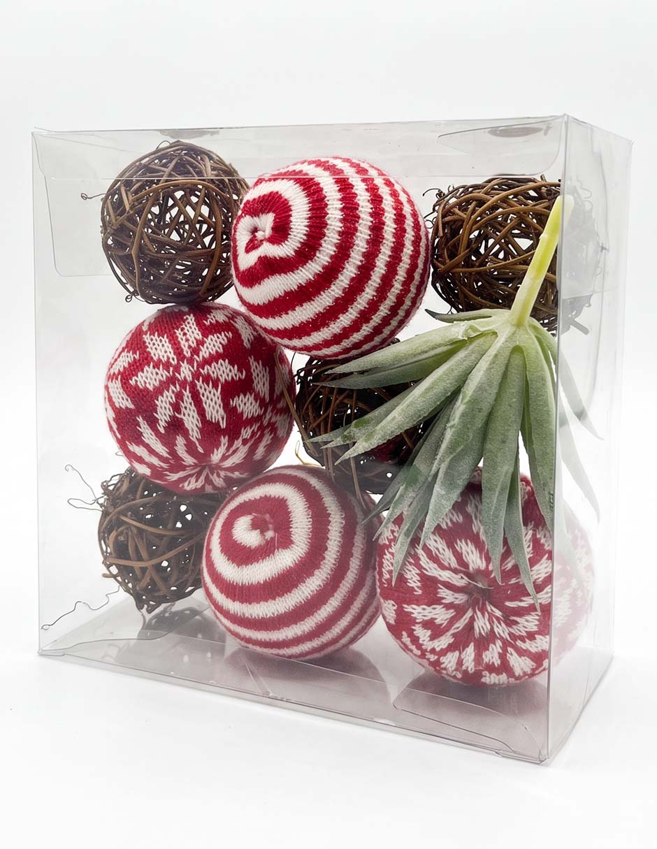 Set de esfera navideña con 9 piezas Set de esfera navideña con 9 piezas