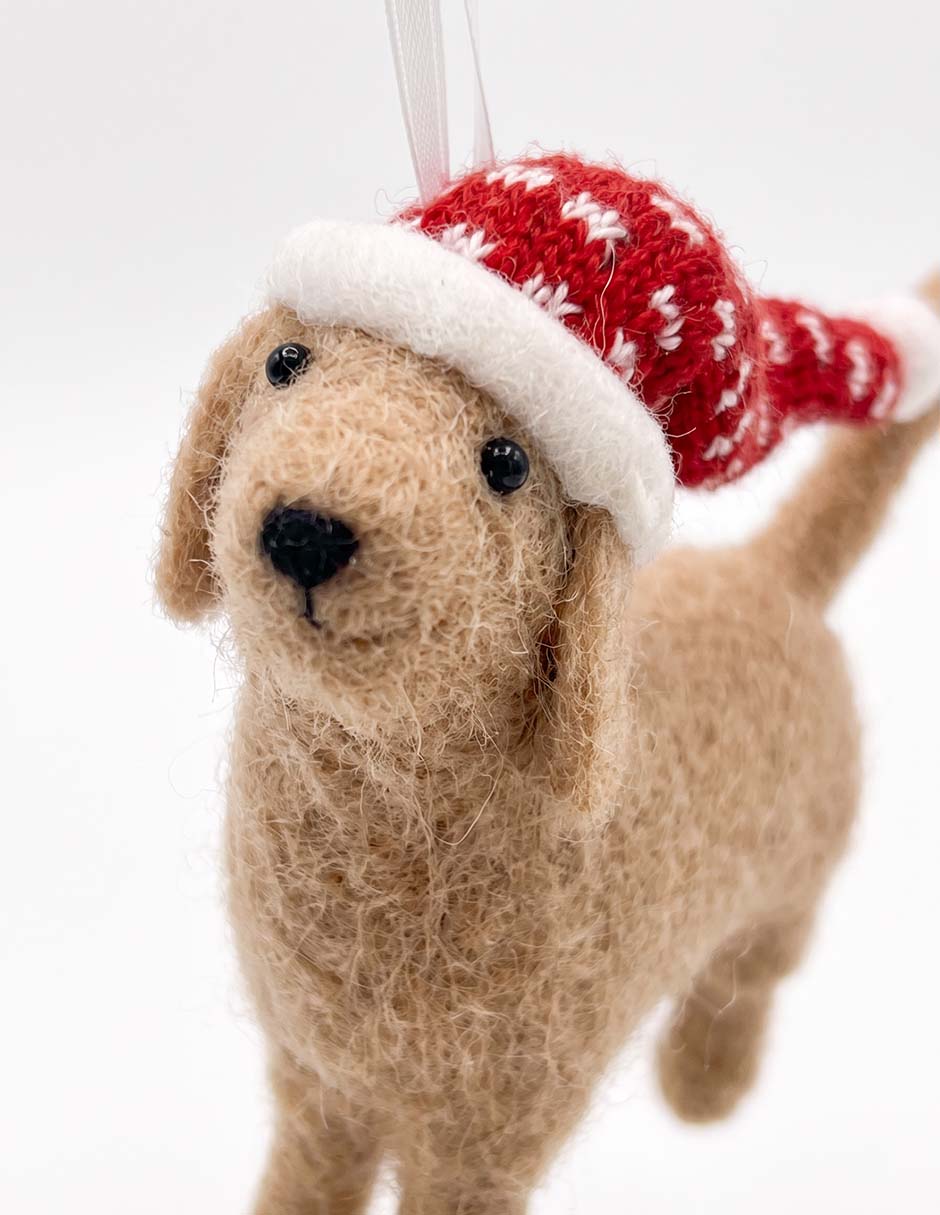Ornamento navideño perro