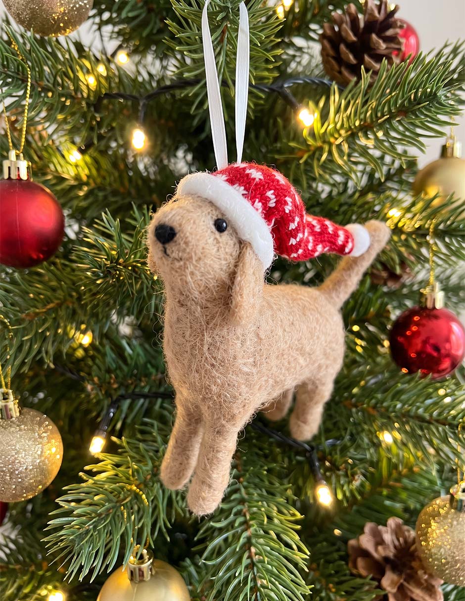 Ornamento navideño perro