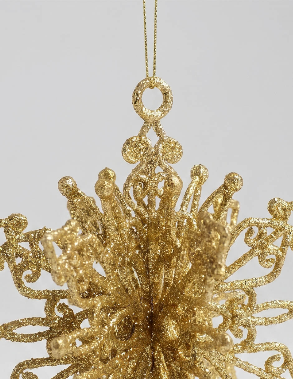 Ornamento de navidad copo de nieve 3