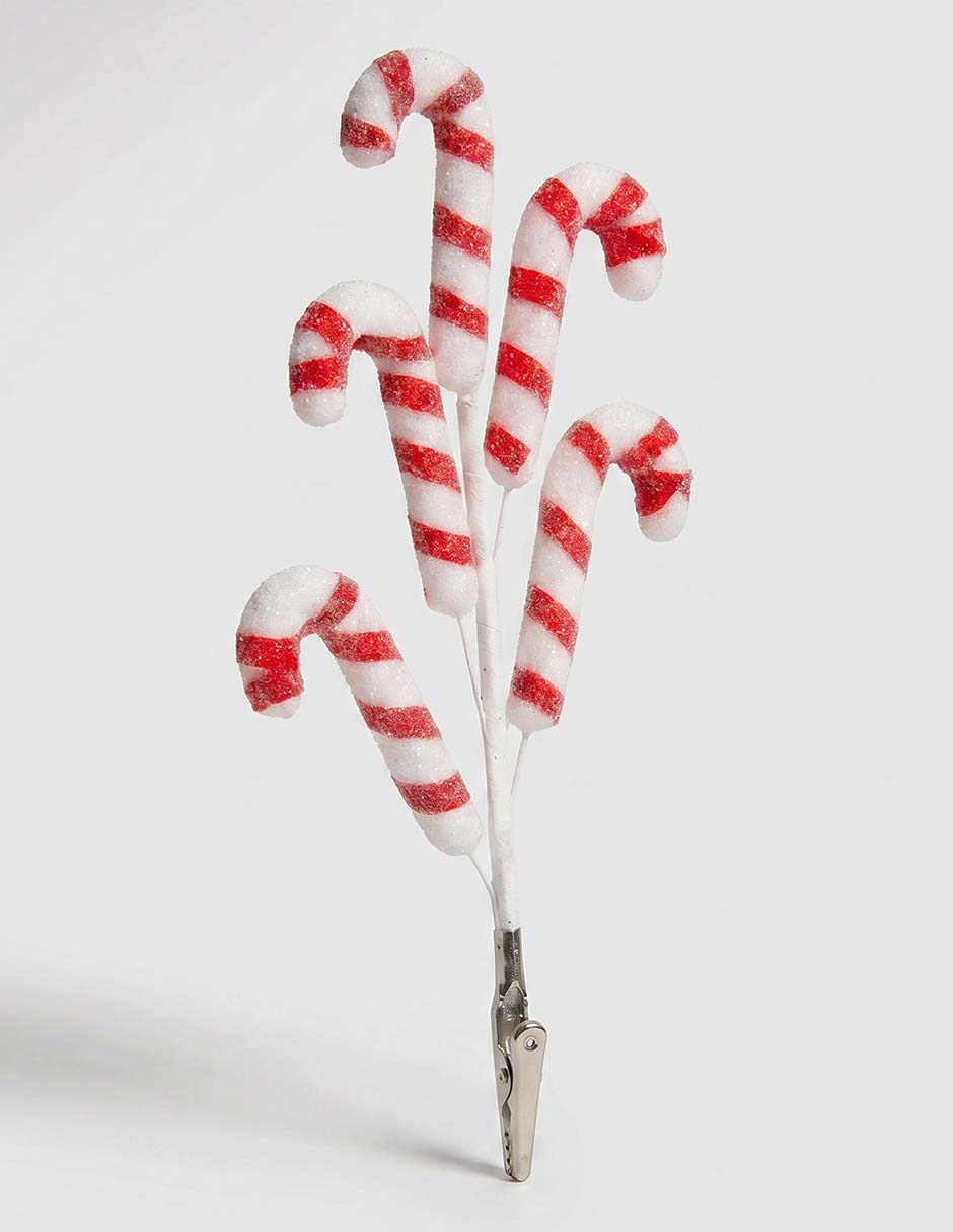 Ornamento Navidad bastones 2