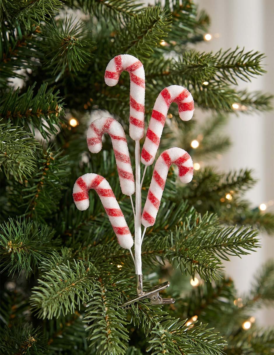 Ornamento Navidad bastones 4