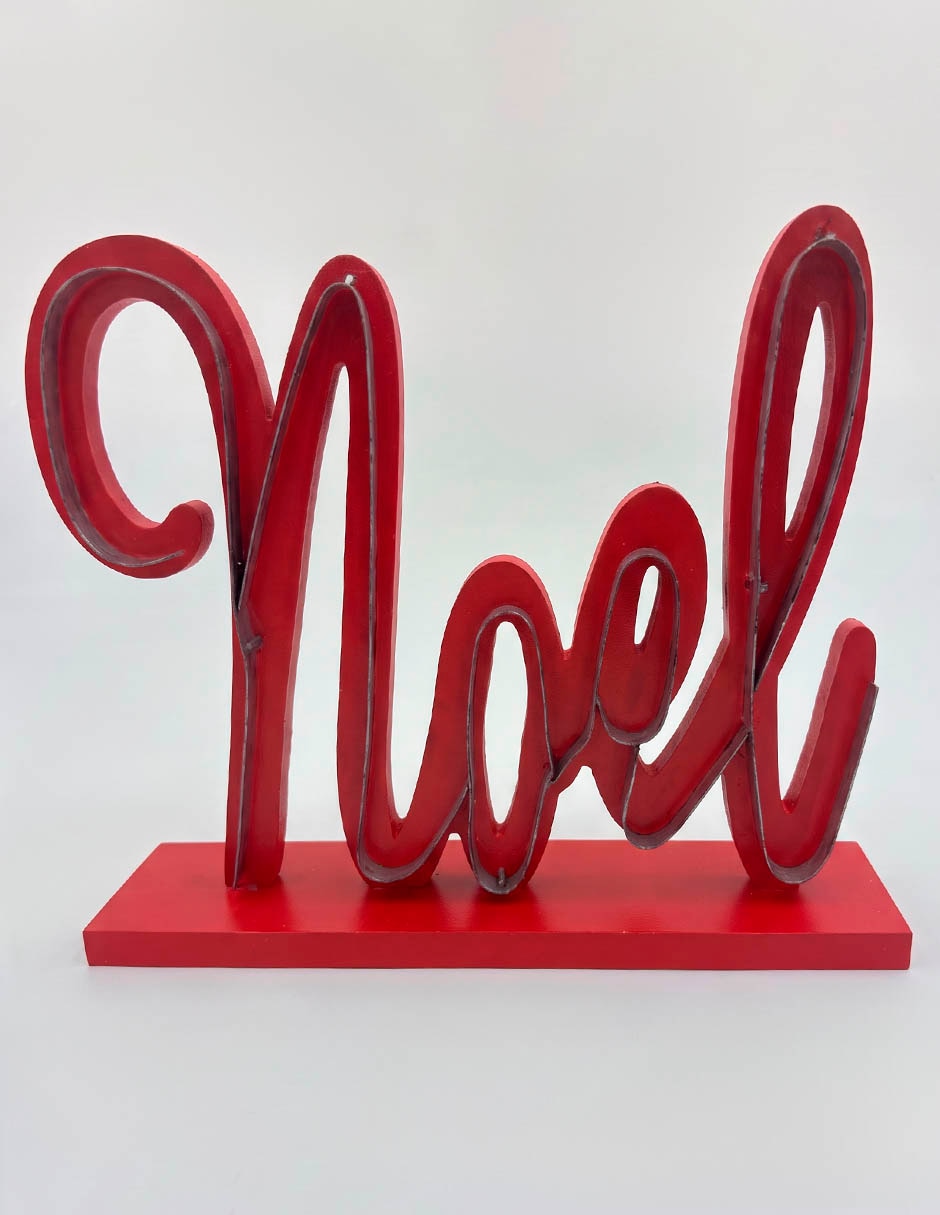 Figura decorativa Navideña de letras