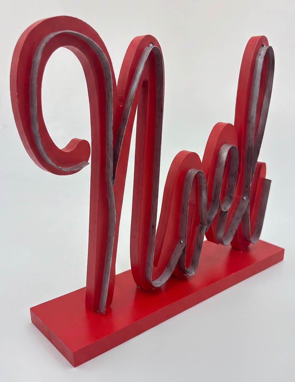Figura decorativa Navideña de letras 5
