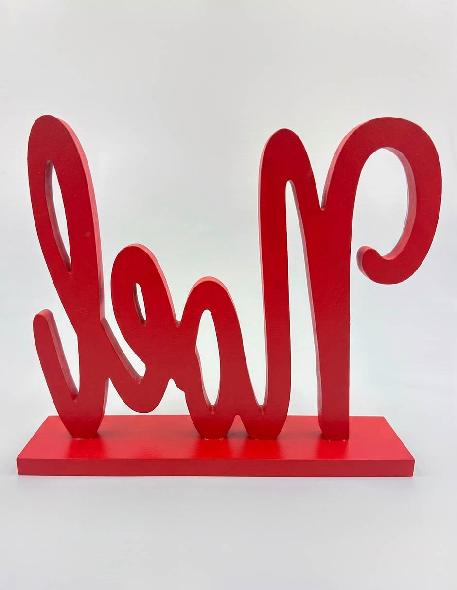 Figura decorativa Navideña de letras 4