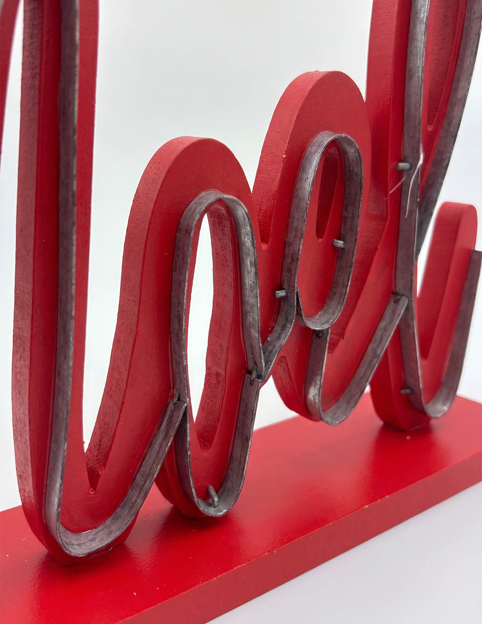 Figura decorativa Navideña de letras 3