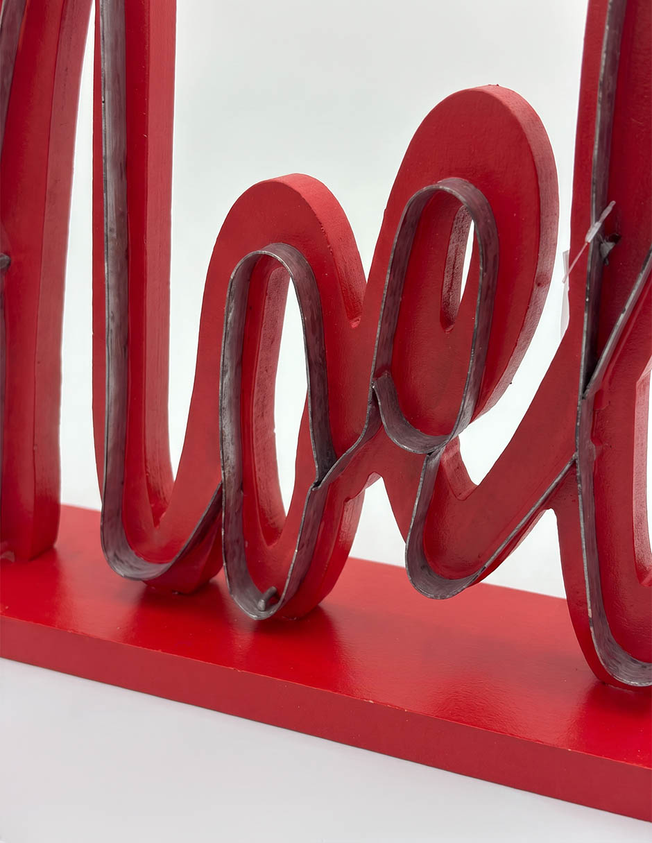 Figura decorativa Navideña de letras 2