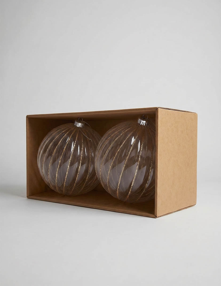 Set de esferas navideñas con 2 piezas 2