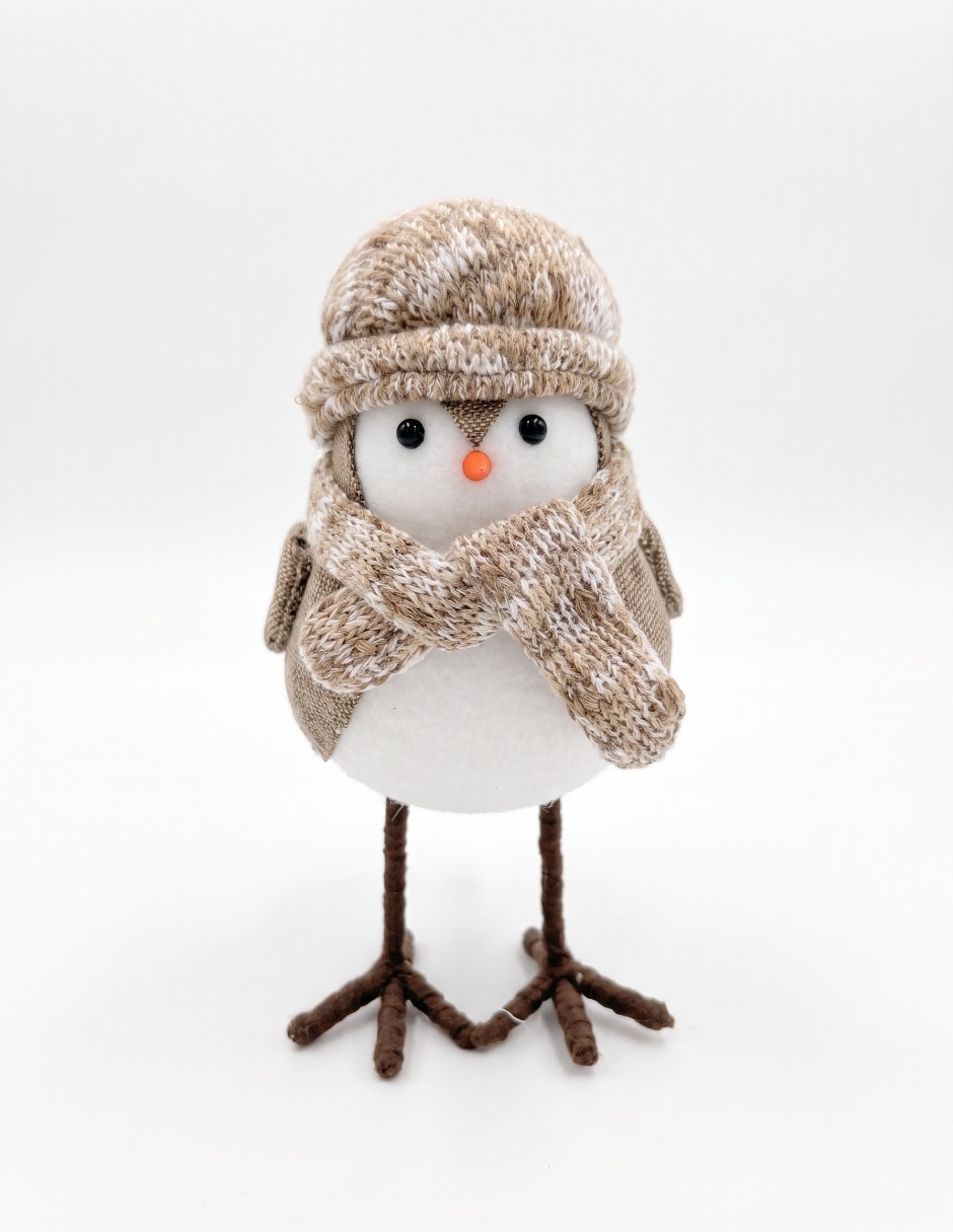 Figura decorativa navideña de pájaro Christmmas Spirit