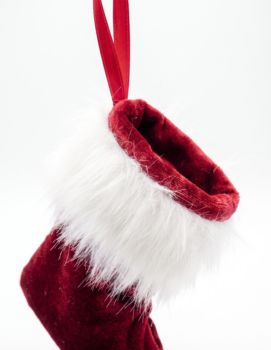 Ornamento navideño bota