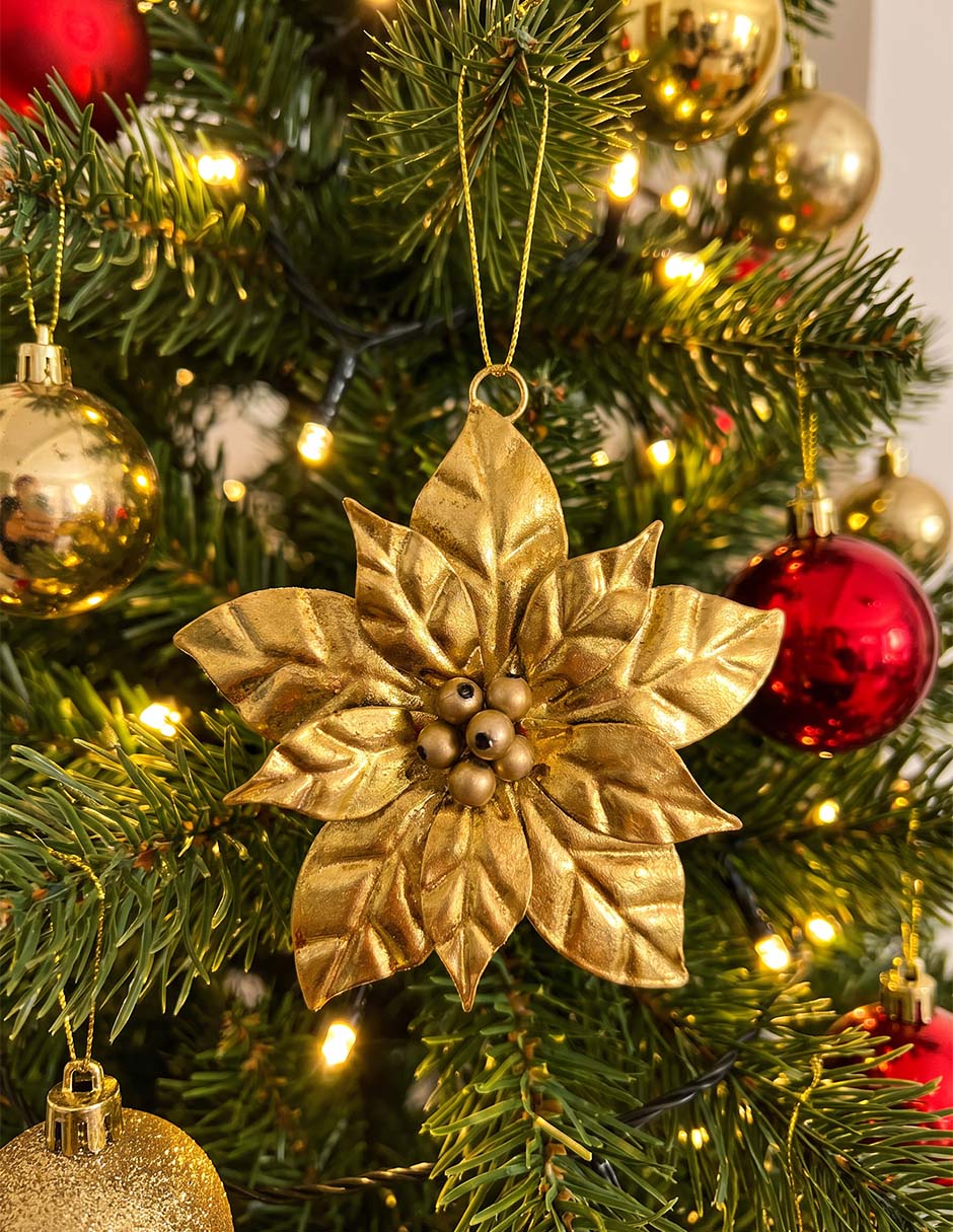 Ornamento navideño nochebuena christmas spirit