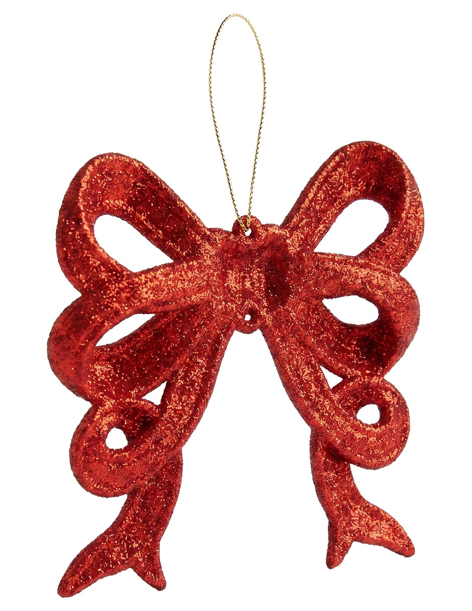 Set ornamentos de navidad moño 3