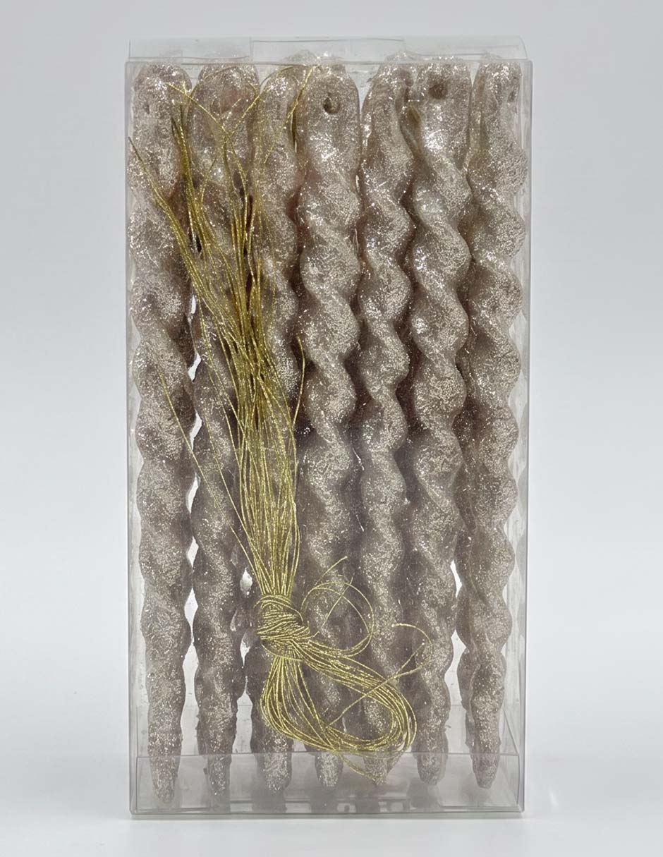 Set ornamento navideño espiral Set ornamento navideño espiral