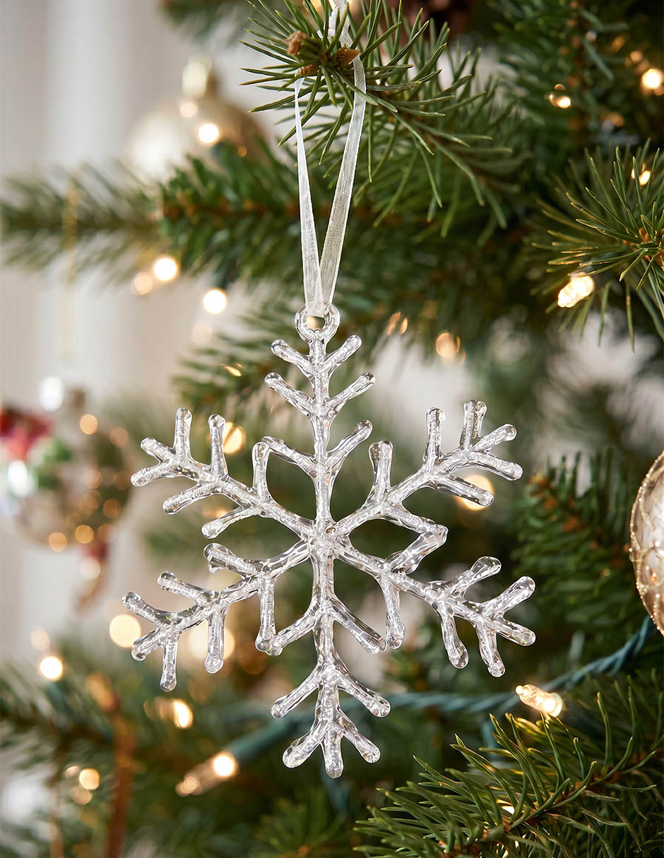 Ornamento Navidad copo de nieve 5