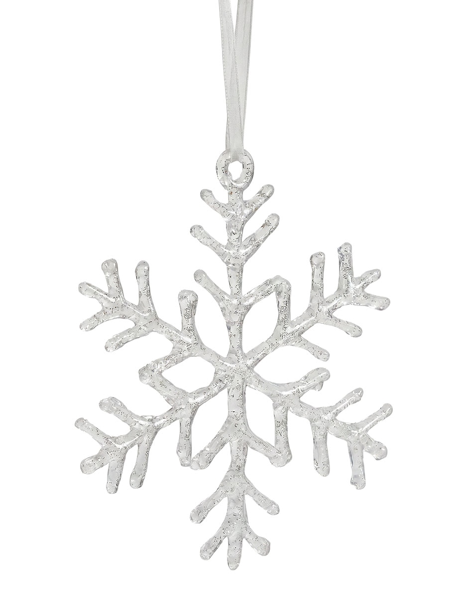 Ornamento Navidad copo de nieve 4