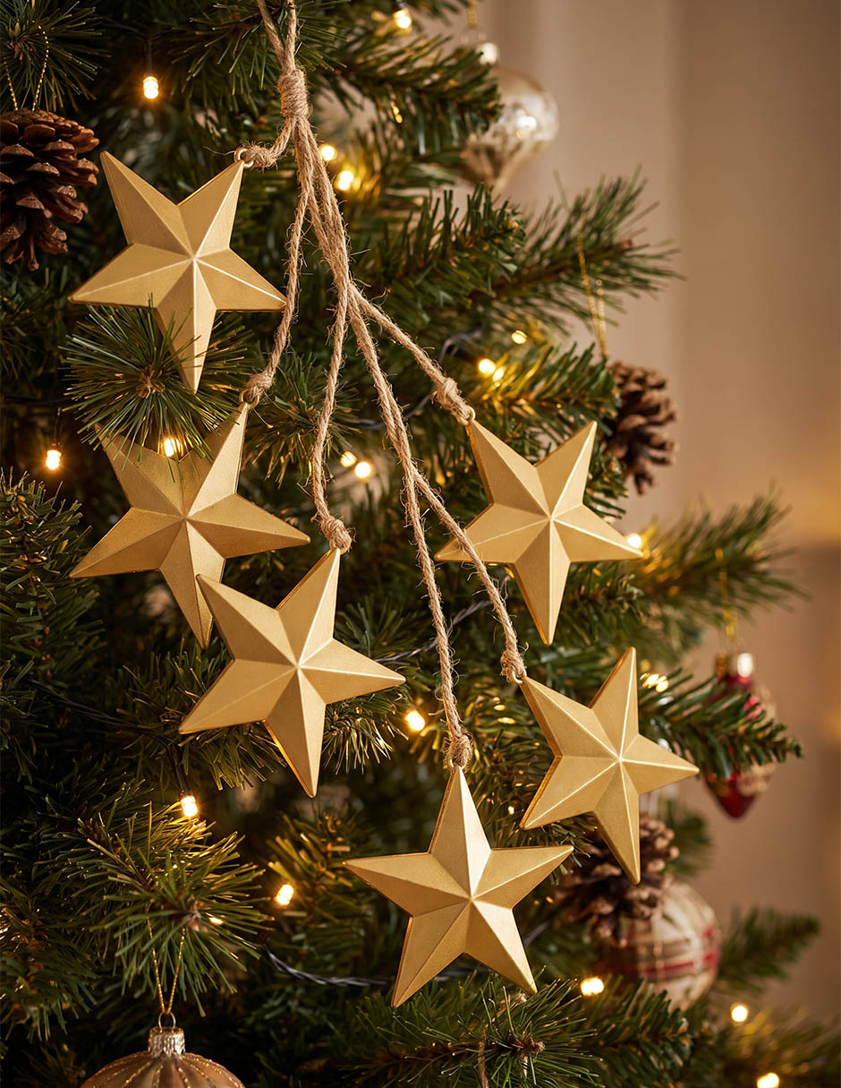Ornamento Navidad estrella 4