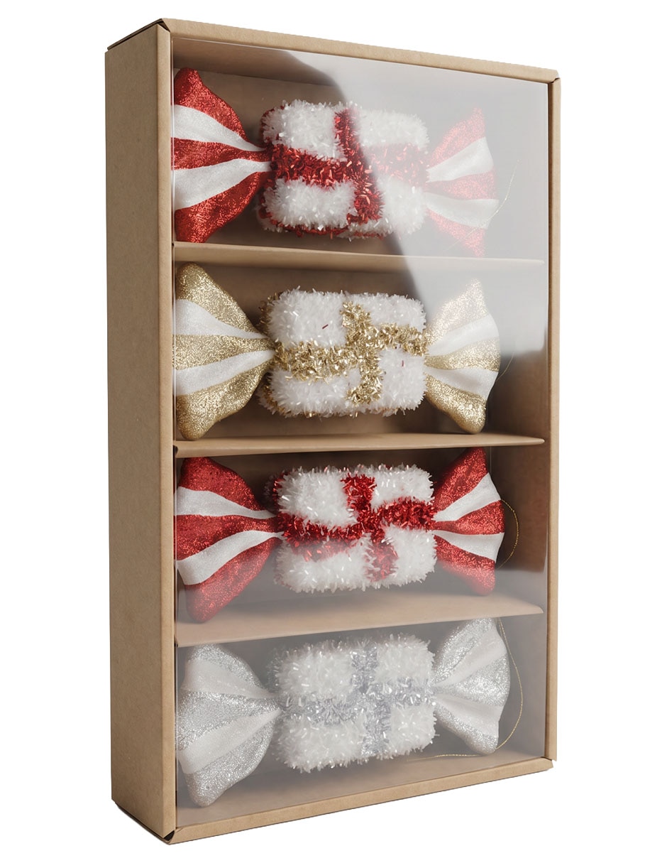 Set ornamento de navidad moño 2