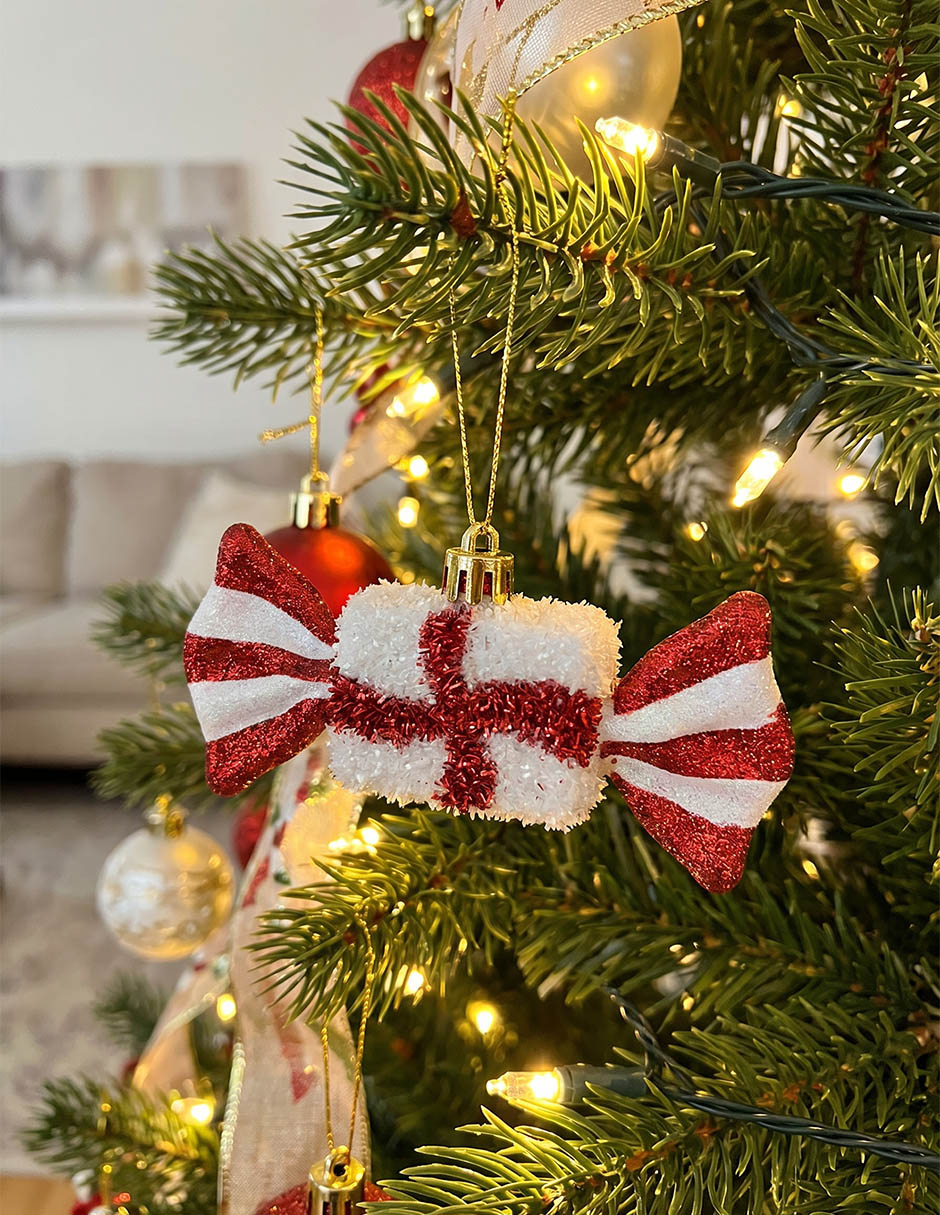 Set ornamento de navidad moño 4