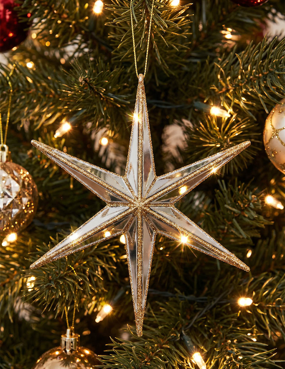 Ornamento Navidad estrella 5
