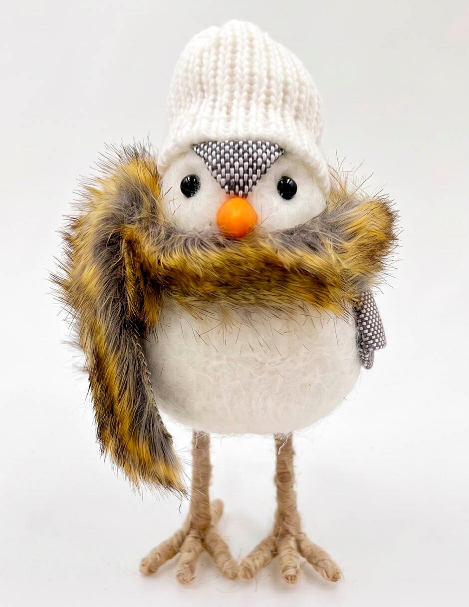 Figura decorativa navidad de pajaro