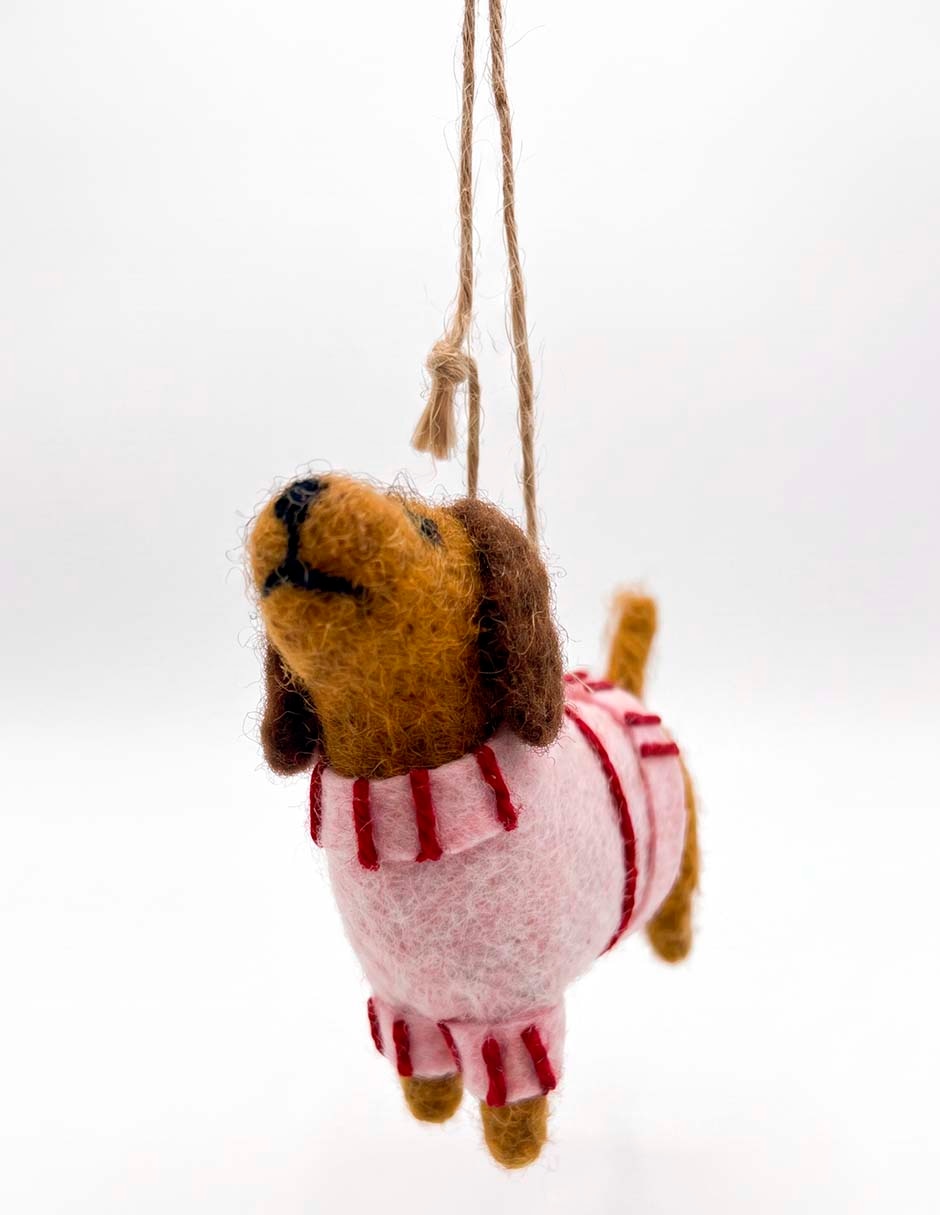 Ornamento Navidad perro 2