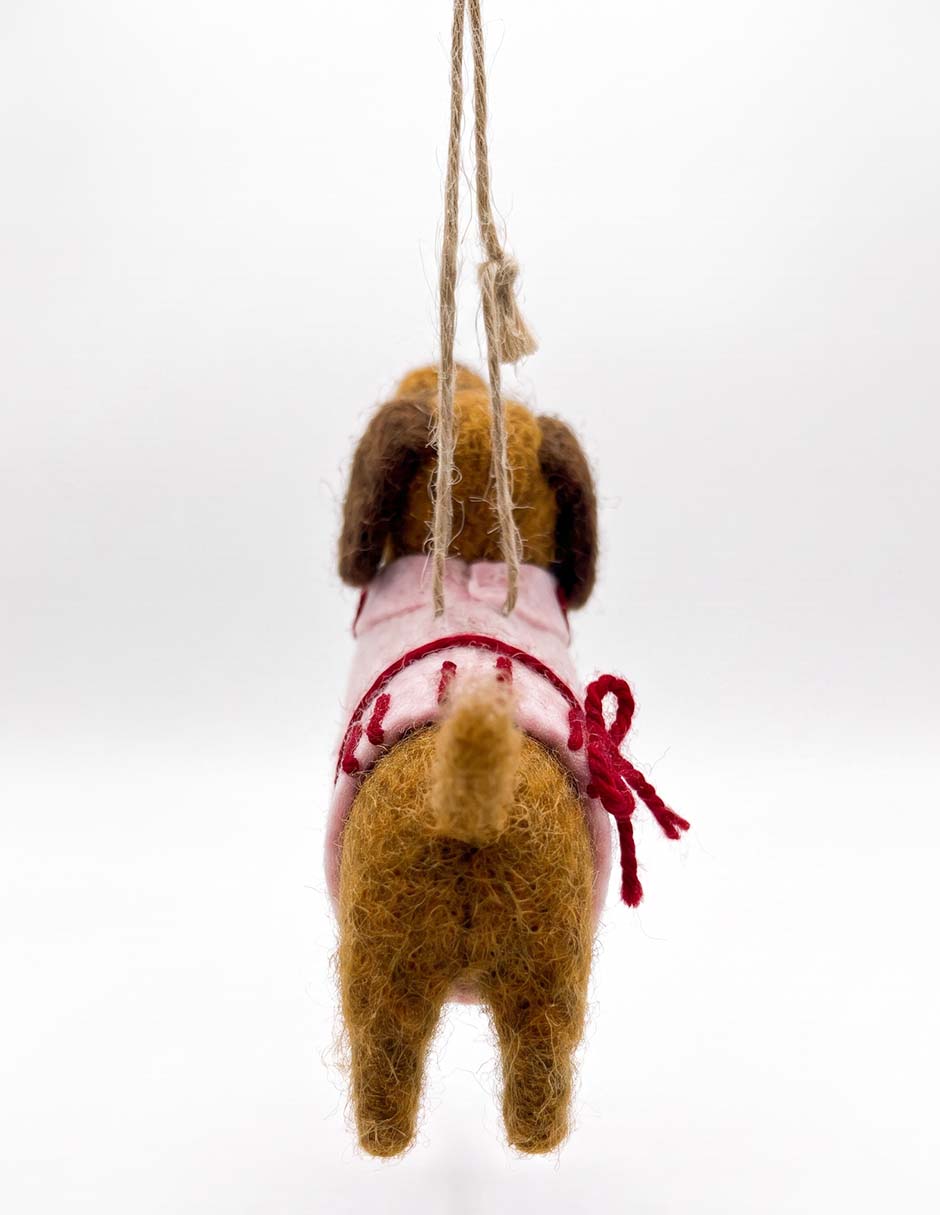 Ornamento navideño perro