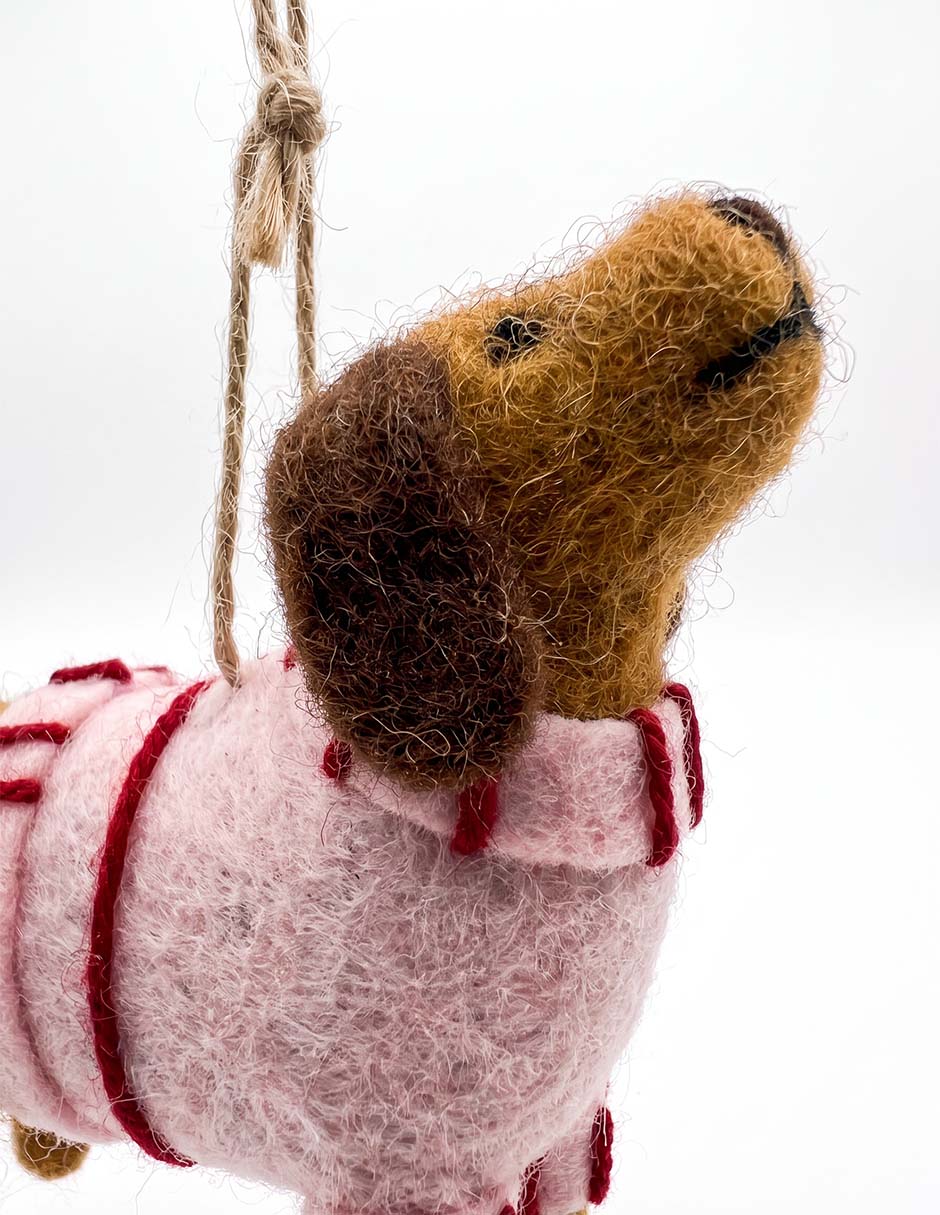 Ornamento navideño perro