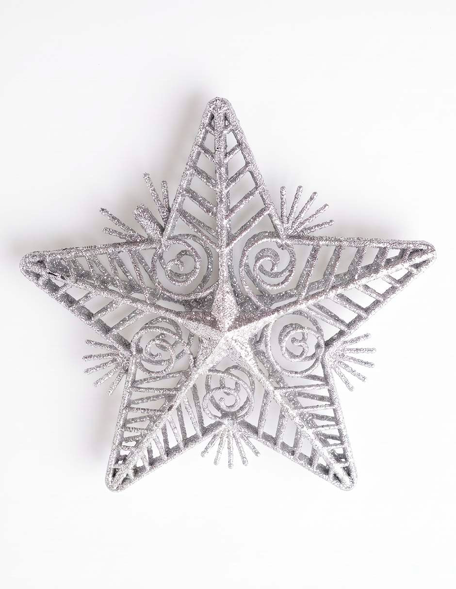 Set de ornamentos navideños con forma de estrella 3