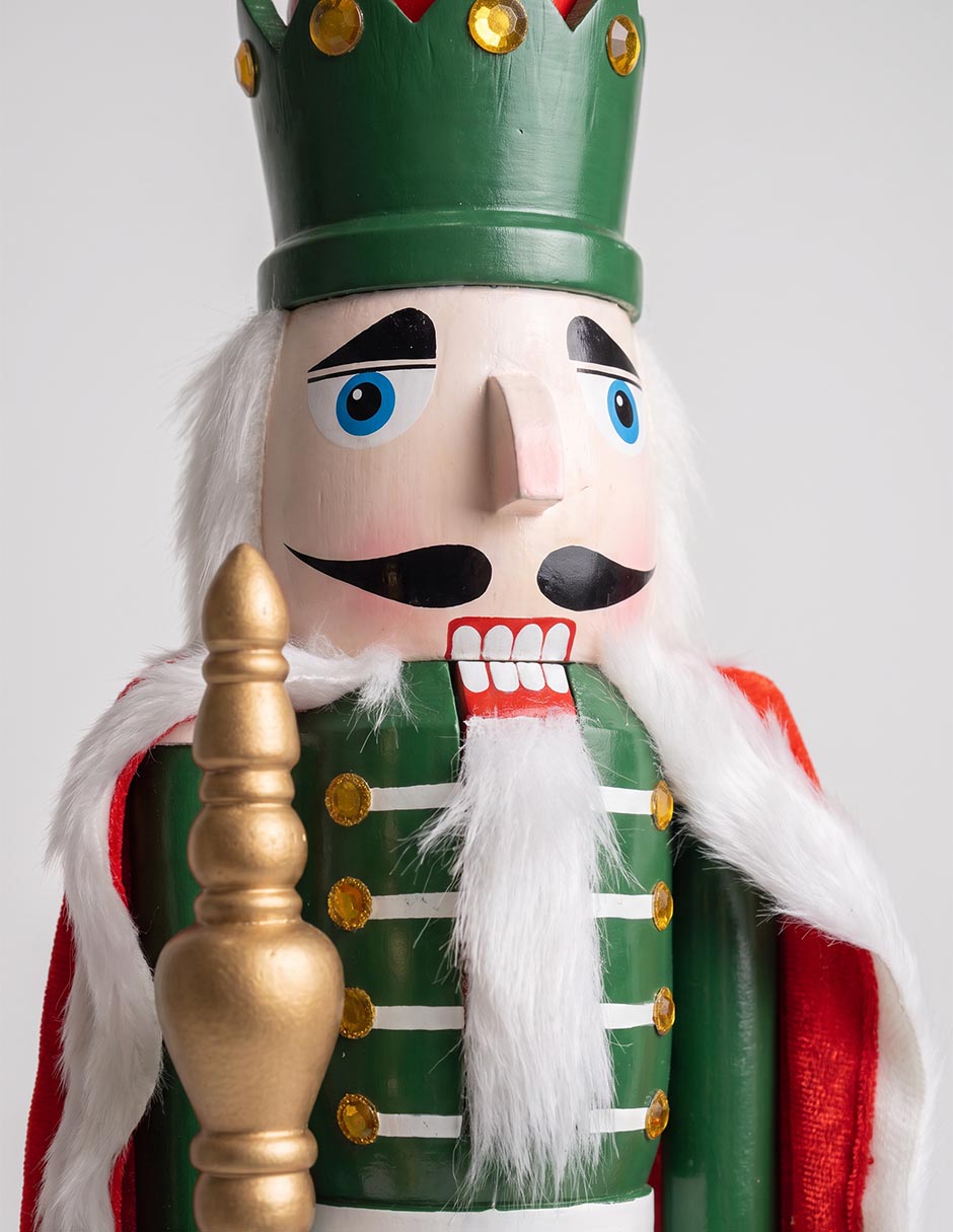 Figura decorativa de cascanueces christmas spirit