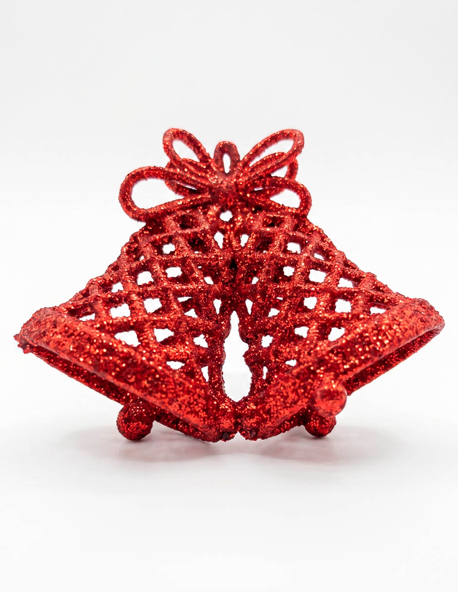 Set de ornamentos navideños con forma de campanas 2