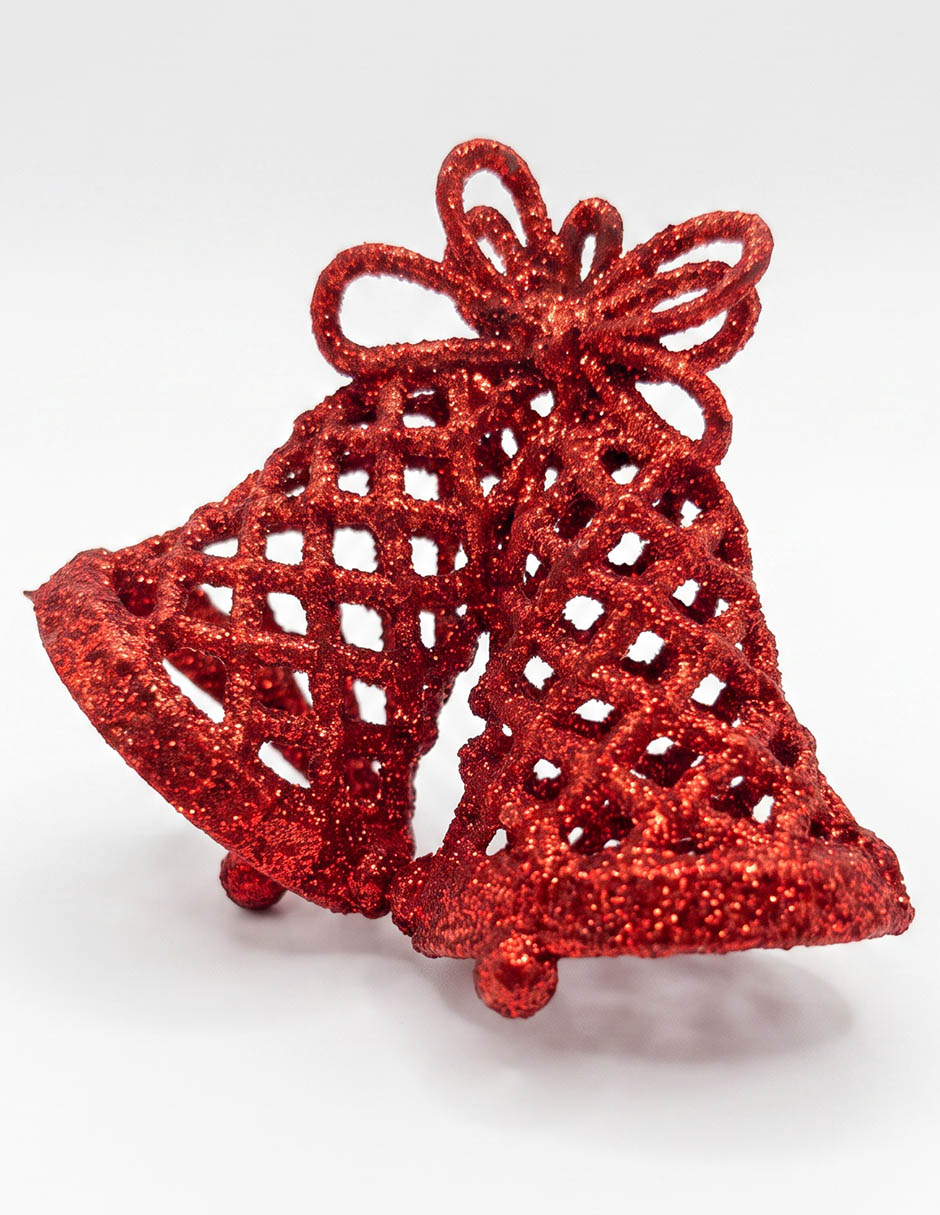 Set de ornamentos navideños con forma de campanas 3