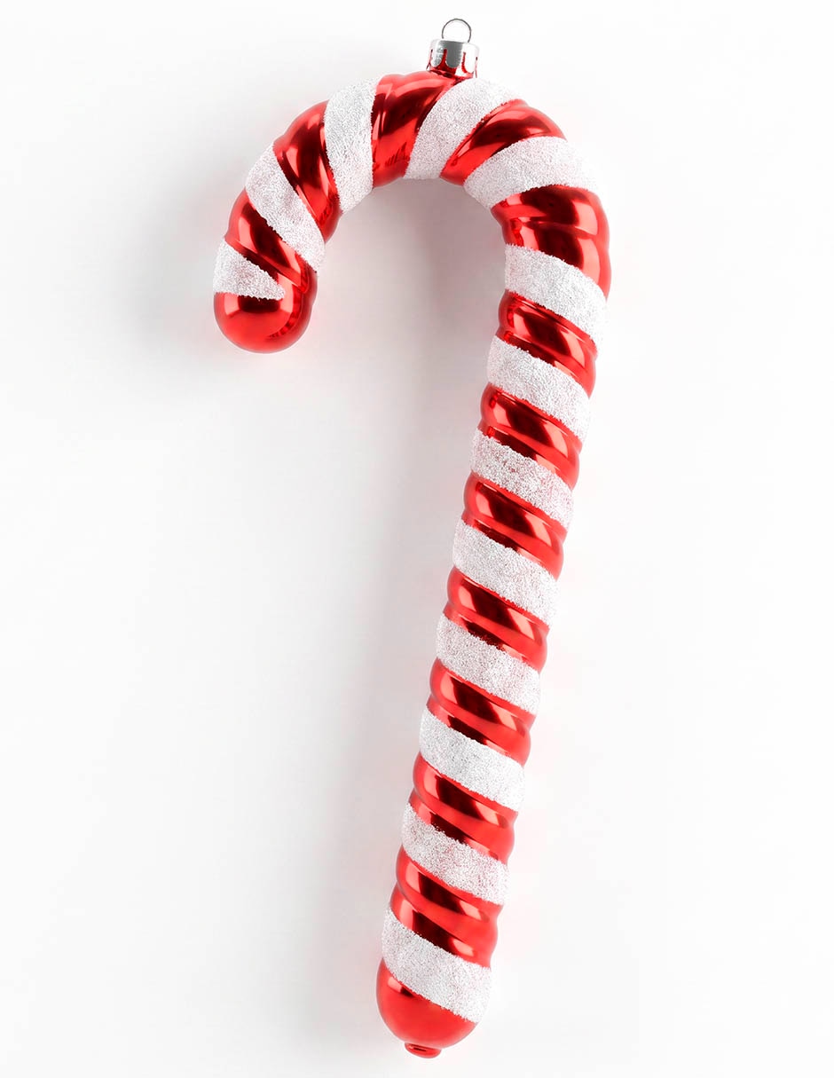 Set ornamentos navideños con forma de bastones 2