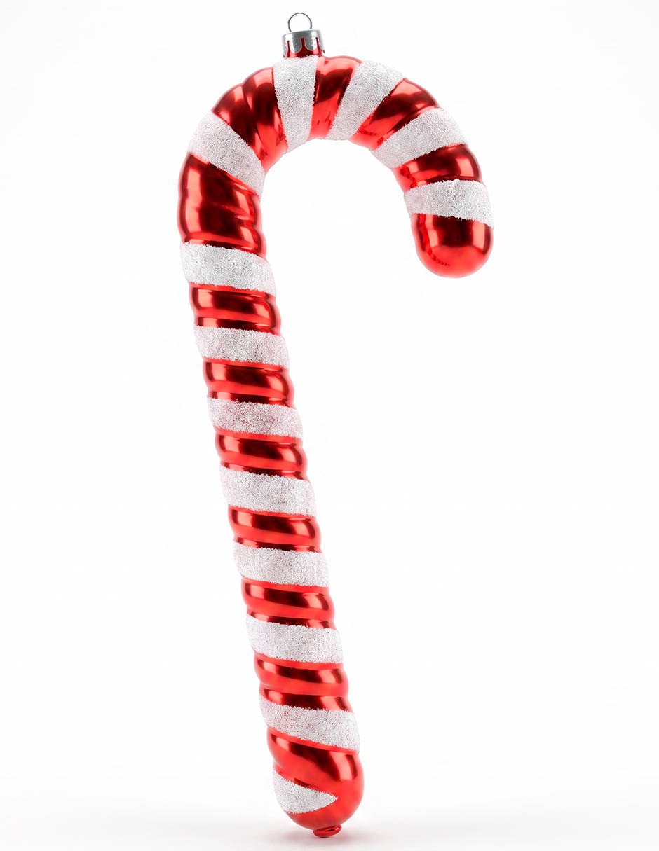 Set ornamentos navideños con forma de bastones 3