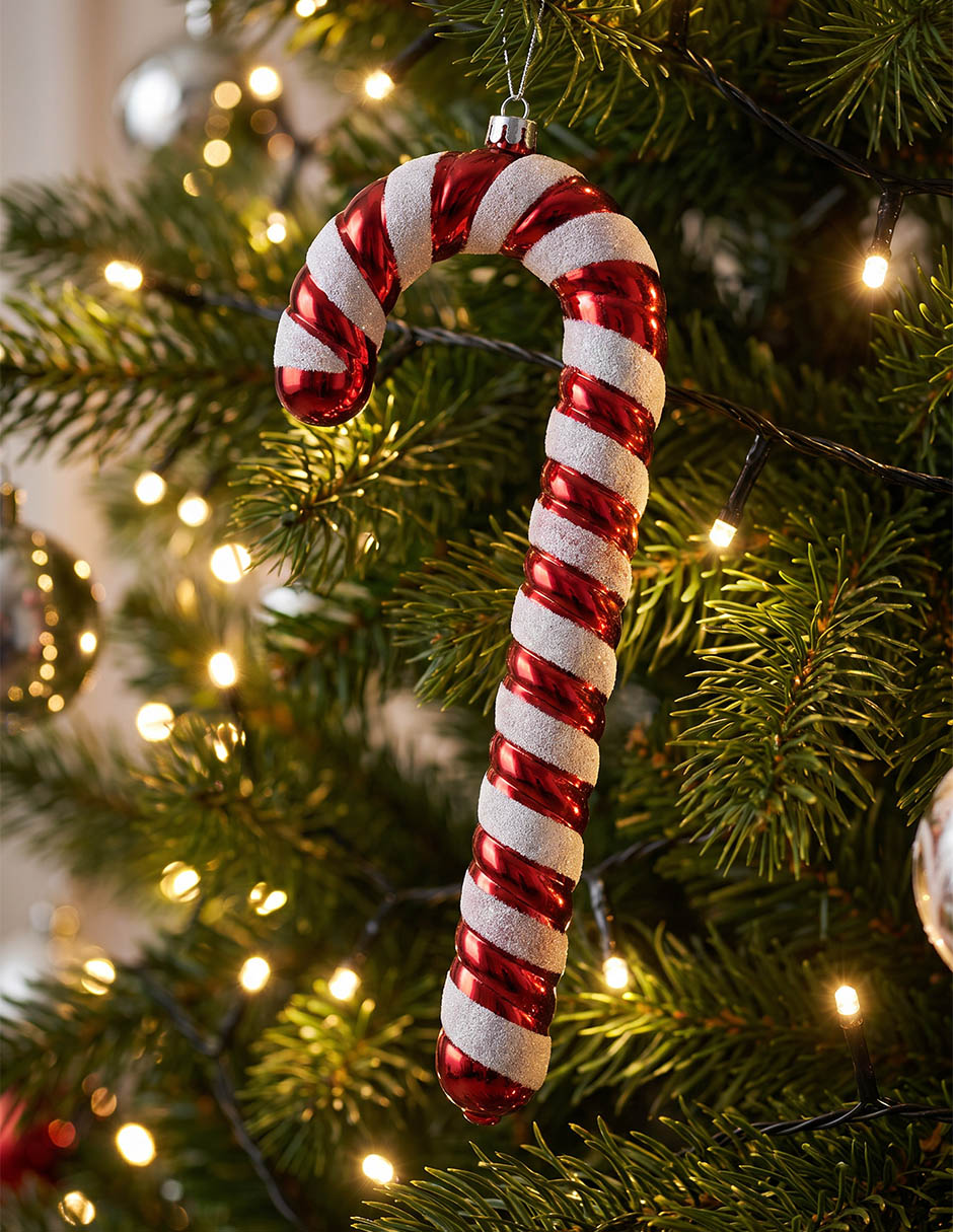 Set ornamentos navideños con forma de bastones