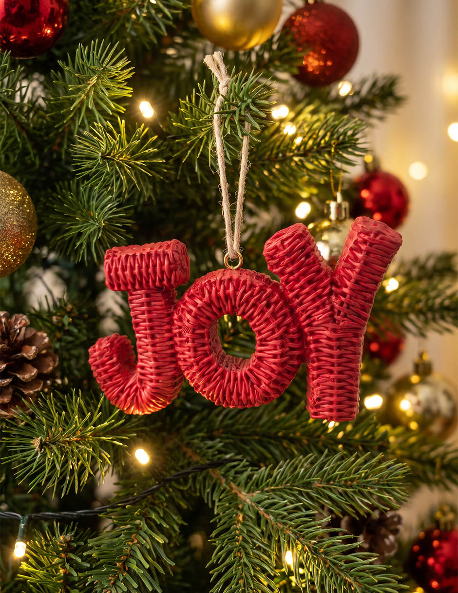 Ornamento Navidad letras 4