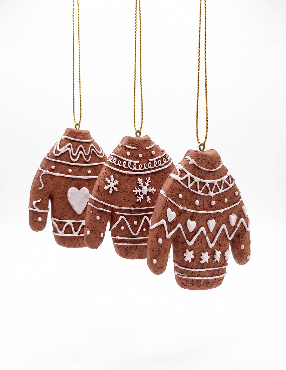 Set de ornamentos navideños de suéter 4