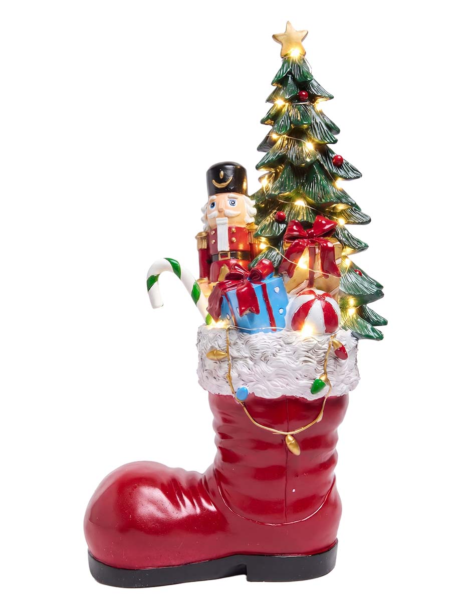 Figura decorativa navideña de bota 4