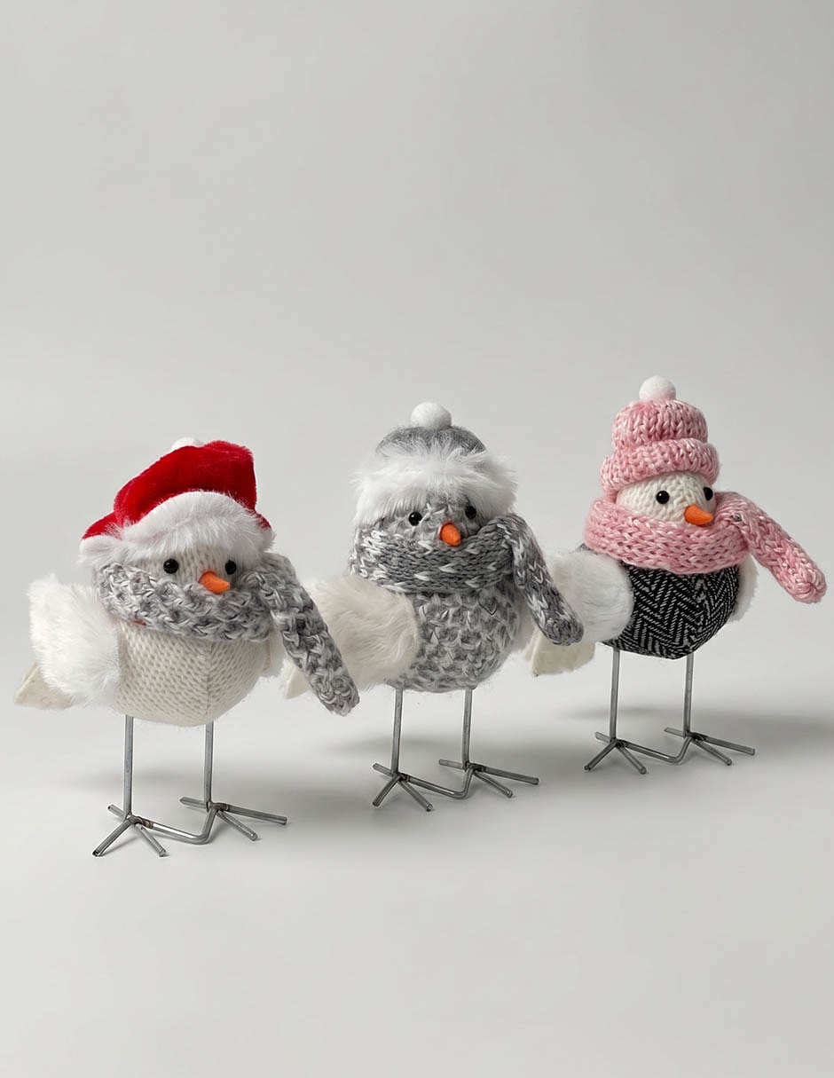 Set ornamento de navidad pájaro Set ornamento de navidad pájaro
