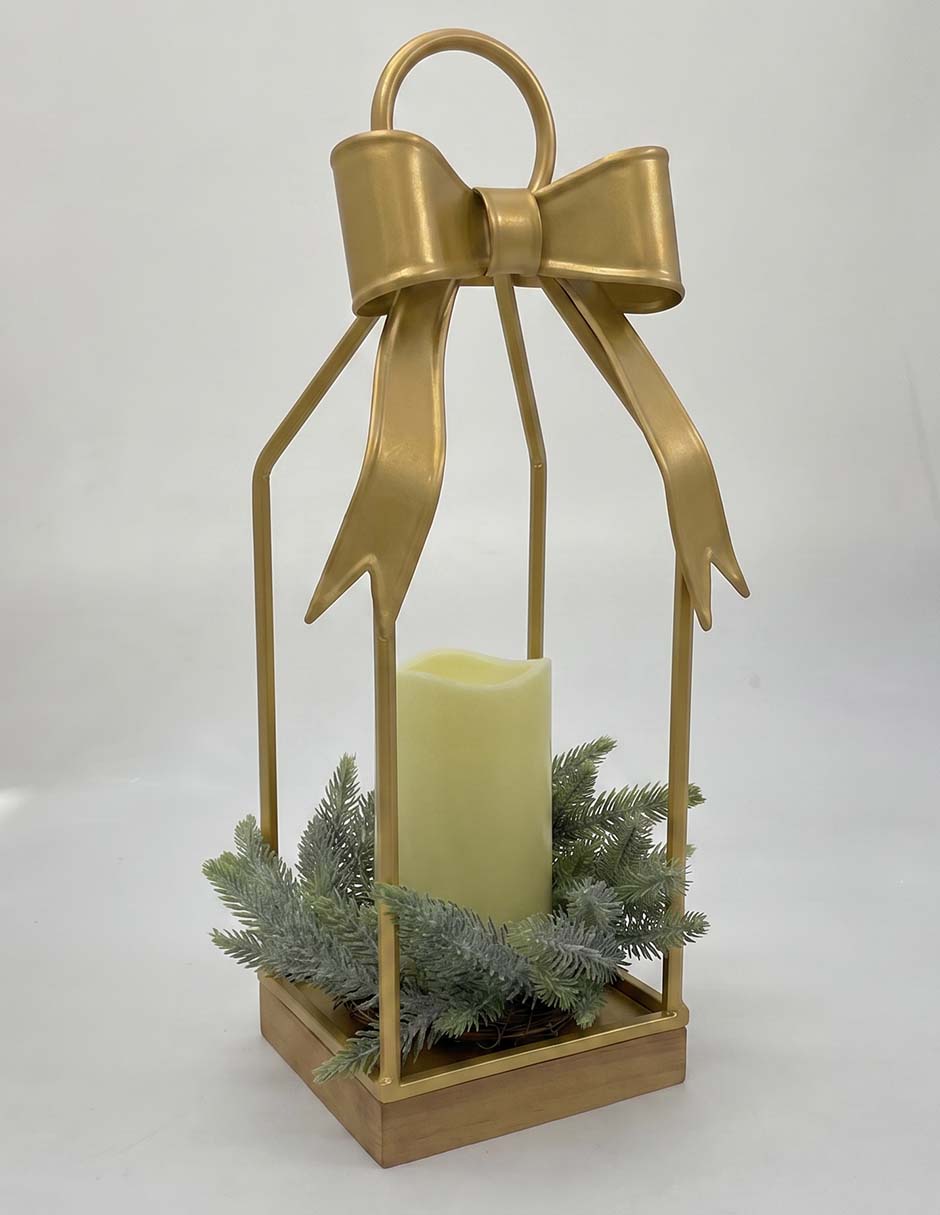 Figura decorativa navideña de linterna