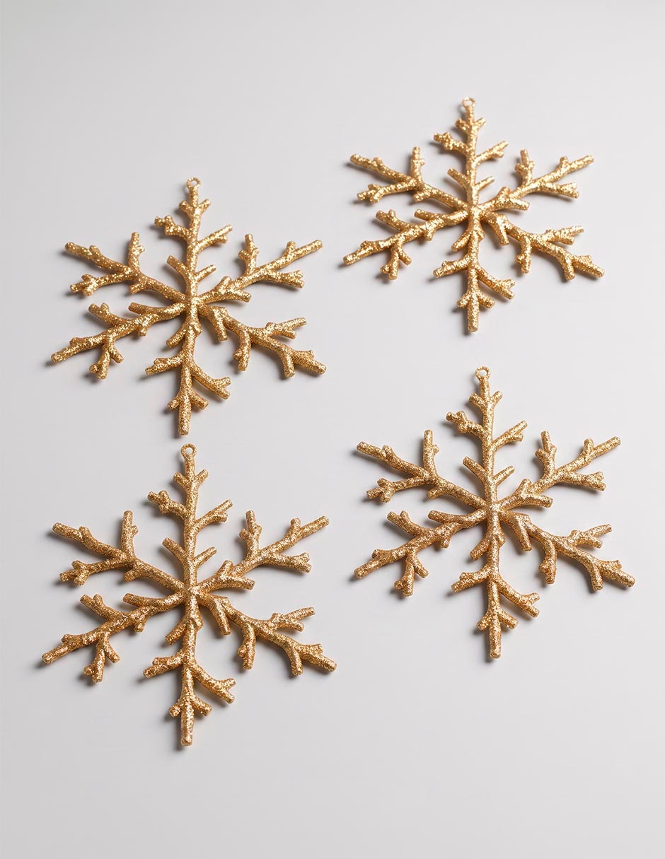 Ornamento navideño copo de nieve 1