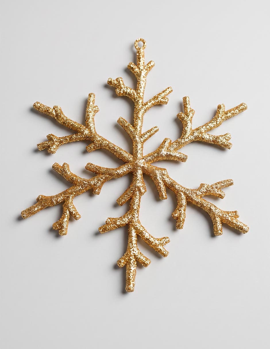 Ornamento navideño copo de nieve 2