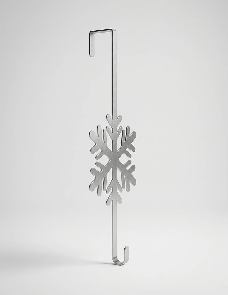 Gancho para corona copo de nieve 2