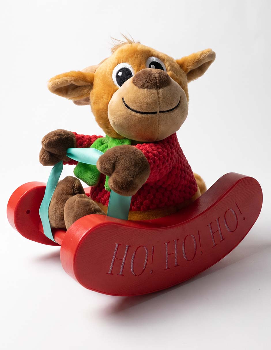 Peluche navideño de reno de 22 cm 1