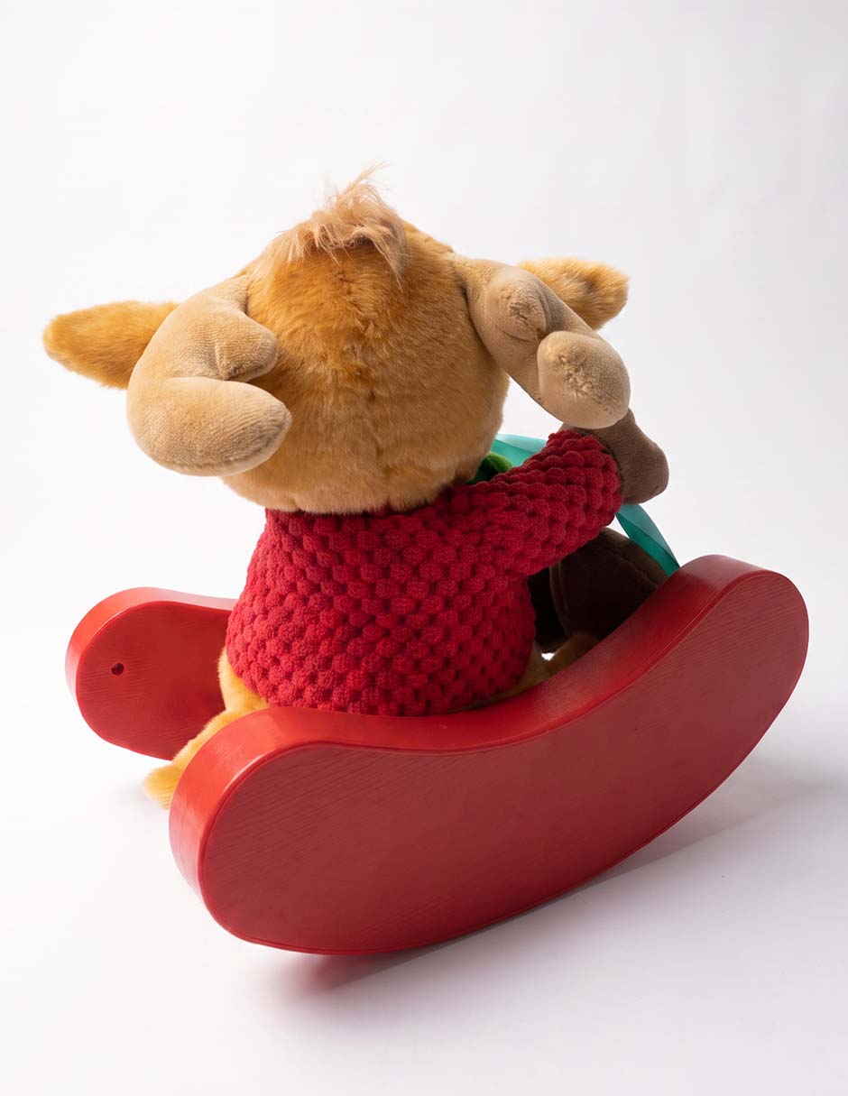 Peluche navideño de reno de 22 cm 2