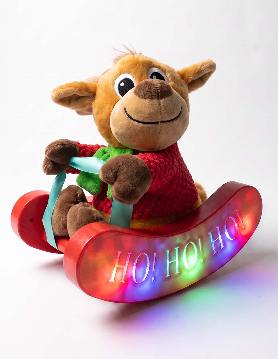 Peluche navideño de reno de 22 cm Peluche navideño de reno de 22 cm